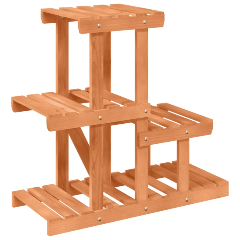 vidaXL puķu statīvs, 58x25x51 cm, egles masīvkoks