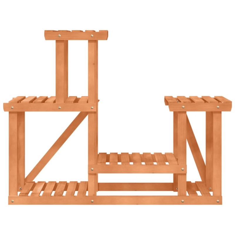 vidaXL puķu statīvs, 90x25x73,5 cm, egles masīvkoks