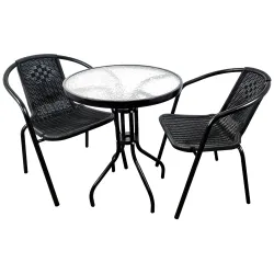 Dārza komplekts, galds ar 2 krēsliem