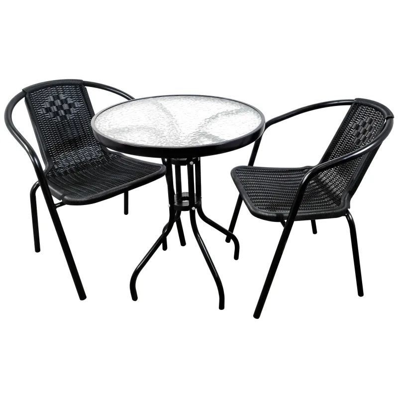 Dārza komplekts, galds ar 2 krēsliem