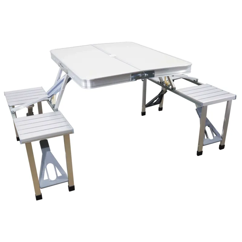 Kempinga komplekts, galds ar 4 krēsliem