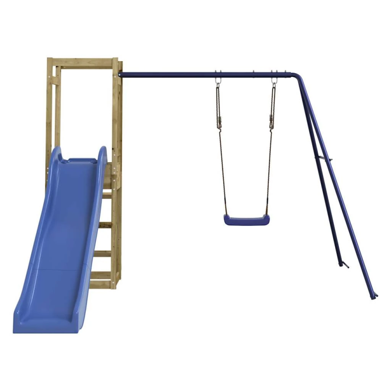 vidaXL āra rotaļu laukums, impregnēts priedes koks