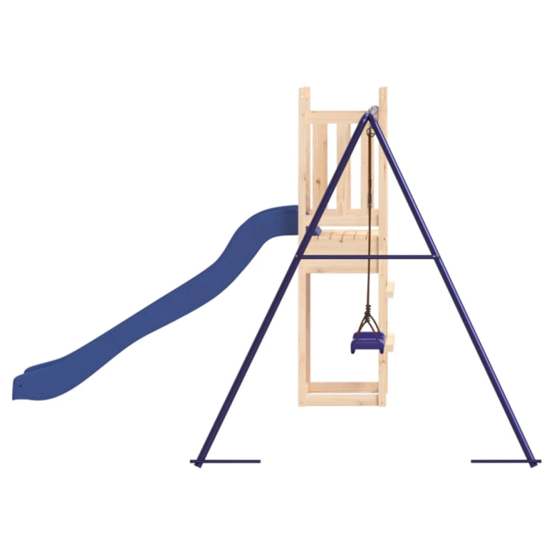 vidaXL āra rotaļu laukums, priedes masīvkoks