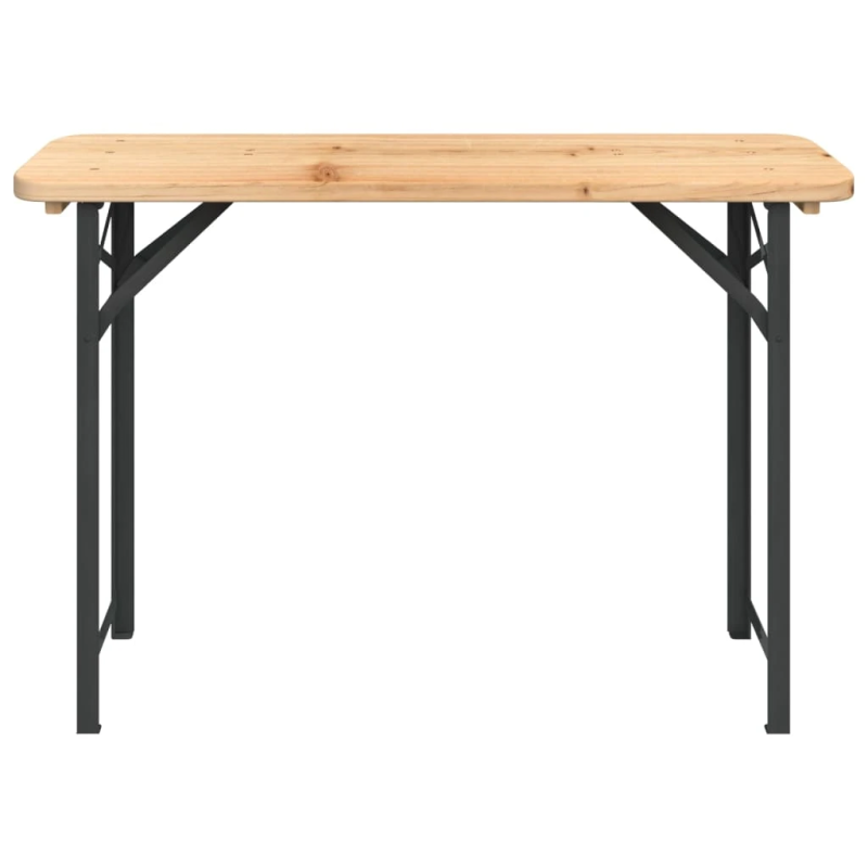 vidaXL 3-daļīgs galda un krēslu komplekts, egles masīvkoks