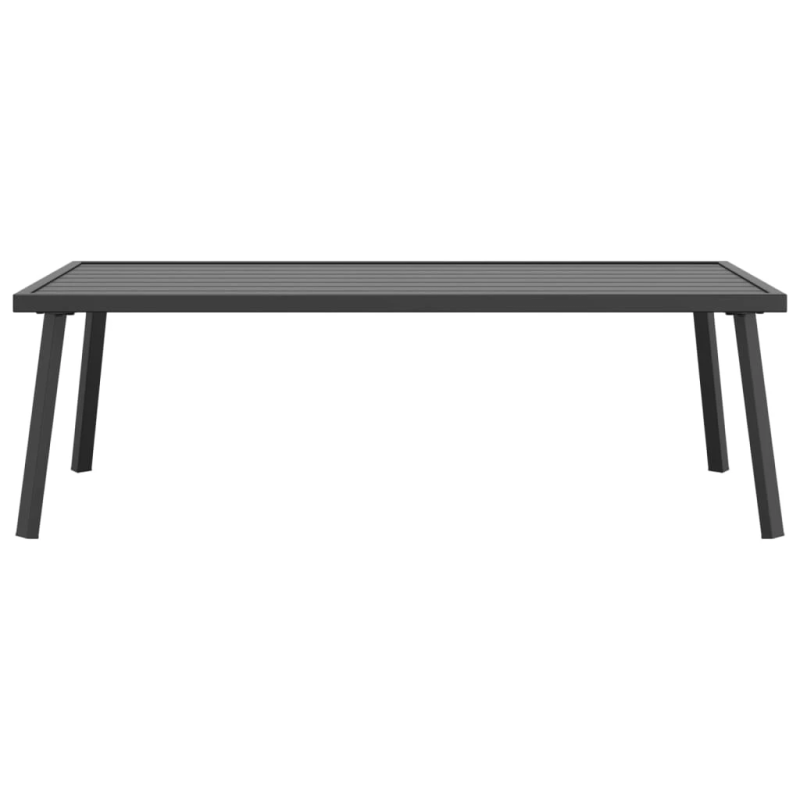 vidaXL dārza kafijas galdiņš, antracītpelēks, 110x55x35 cm, tērauds