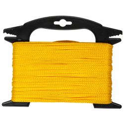 Aukla vīta polipropilēna ,dzeltena,, 2mm. 50M