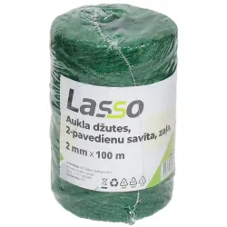 Aukla džutes, 2-pavedienu savīta, zaļa, 2mmx100m