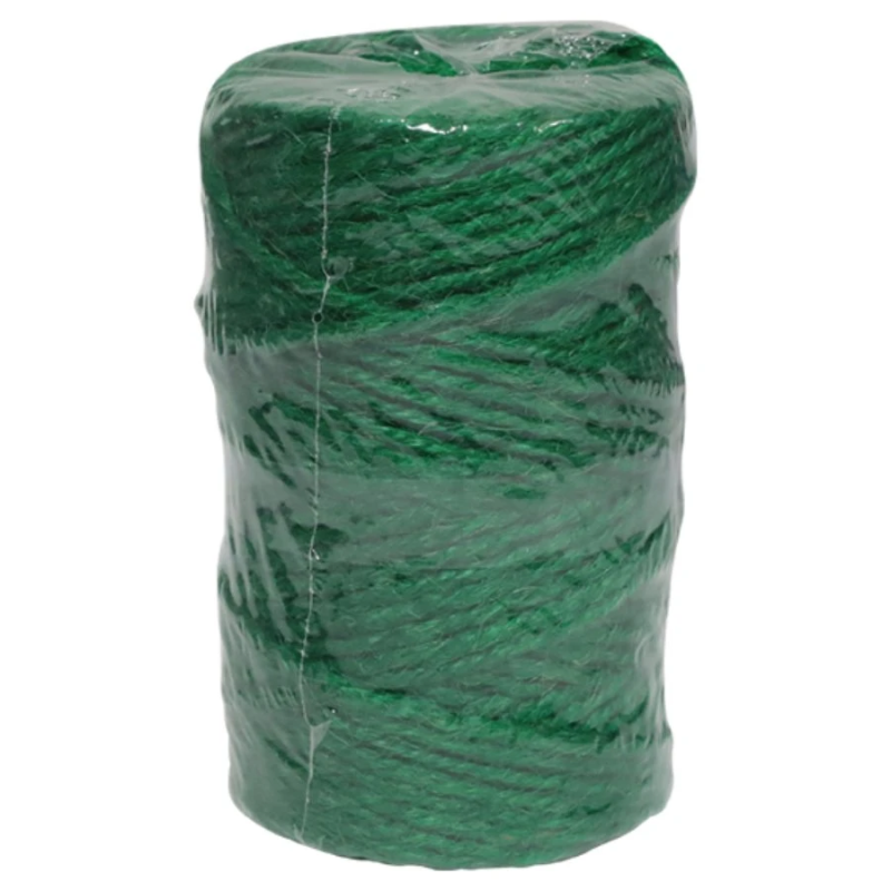 Aukla džutes, 2-pavedienu savīta, zaļa, 2mmx100m