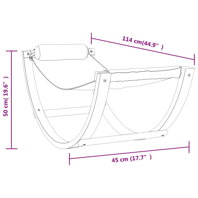 vidaXL šūpuļtīkls bērniem, zils audums