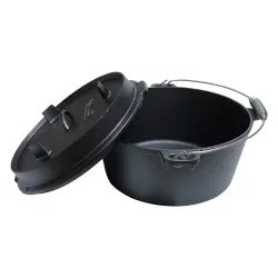 Čuguna katls ar vāku 7 L