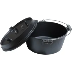 Čuguna katls ar vāku 9 L