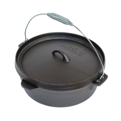 Čuguna katls ar vāku 6 L