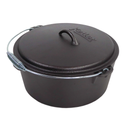 Čuguna katls ar vāku 8.5 L