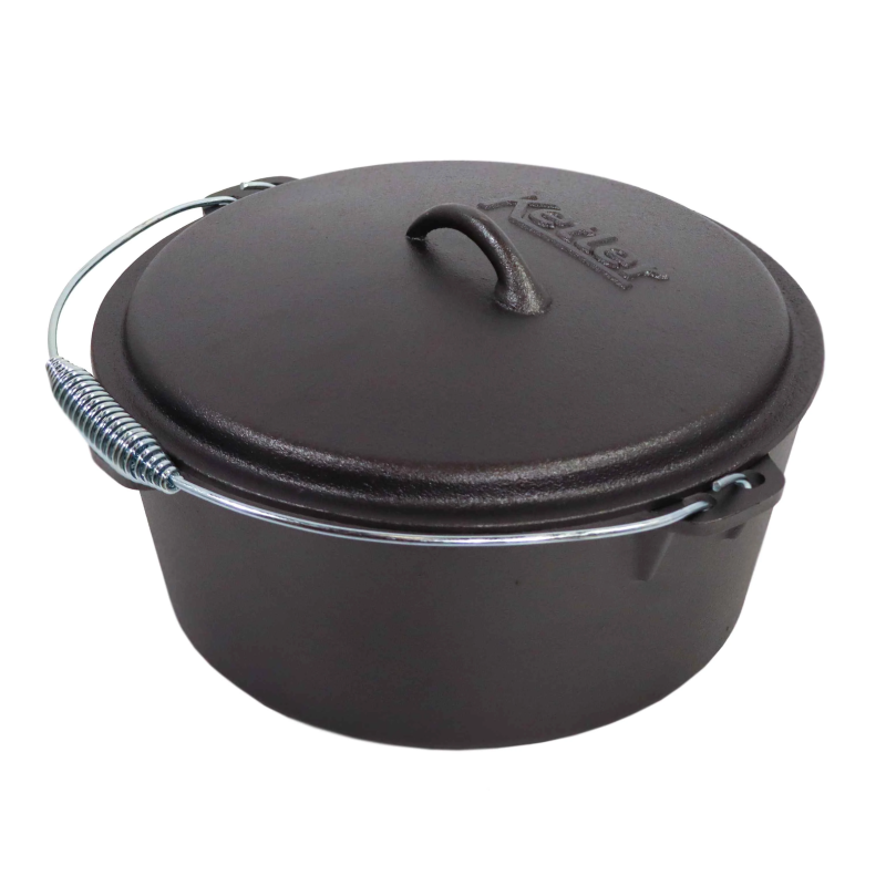 Čuguna katls ar vāku 8.5 L