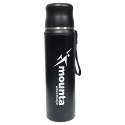 Termoss 1000ml melns max. 15 stundas