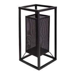 Laterna metāla Livio 20x20x40cm, melna