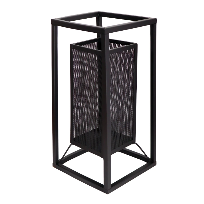 Laterna metāla Livio 20x20x40cm, melna