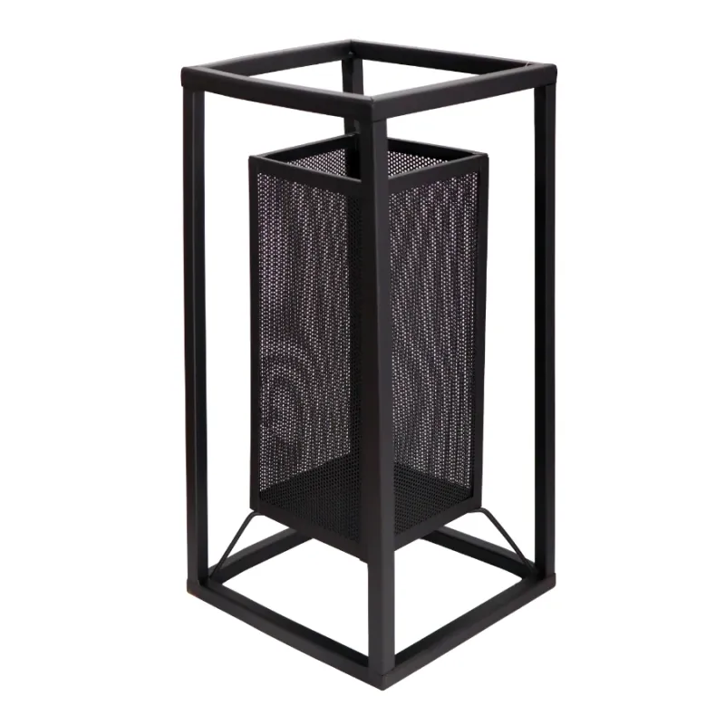 Laterna metāla Livio 20x20x40cm, melna