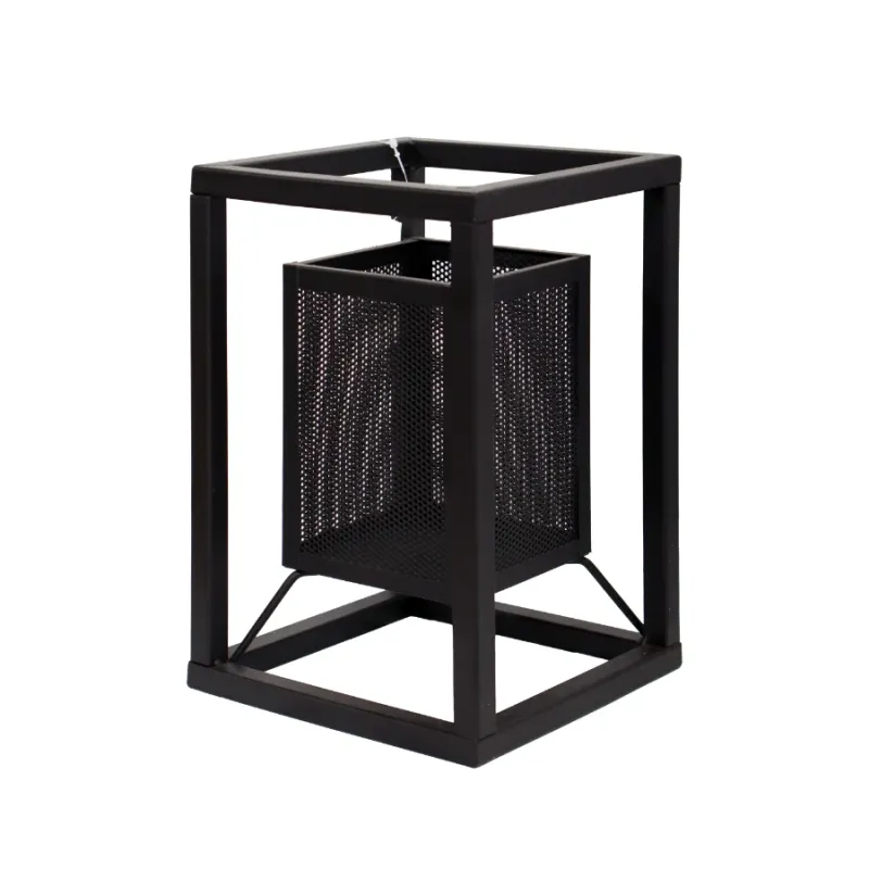 Laterna metāla Livio 16x16x25cm, melna