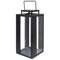 Laterna metāla Riga 20x20x35cm, melna