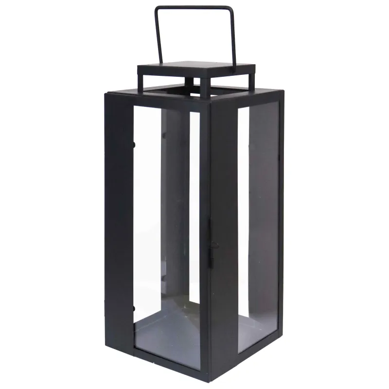 Laterna metāla Riga 20x20x35cm, melna