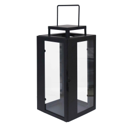 Laterna metāla Riga 20x20x25cm, melna