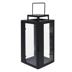 Laterna metāla Riga 20x20x25cm, melna