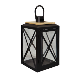 Laterna Monto 20x20x35cm, melna