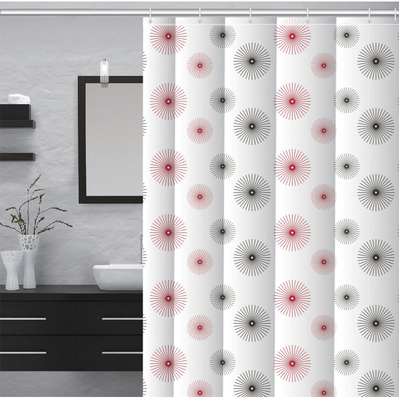 Dušas aizkars 180x180cm 100% PEVA