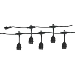 Dekoratīva lampu virtene, 15m gara, bez spuldzēm