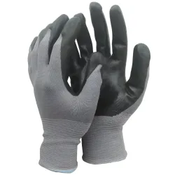 Cimdi neilona ar mikroputu nitrila pārkl. 10.izm