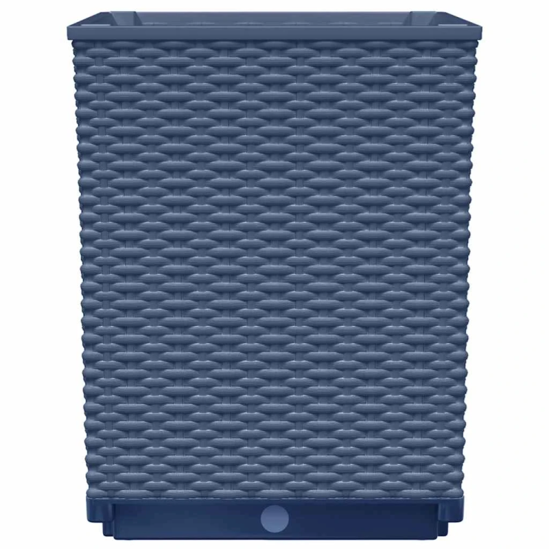 vidaXL puķu kastes, 2 gab., zili pelēkas, 30x30x37 cm, polipropilēns