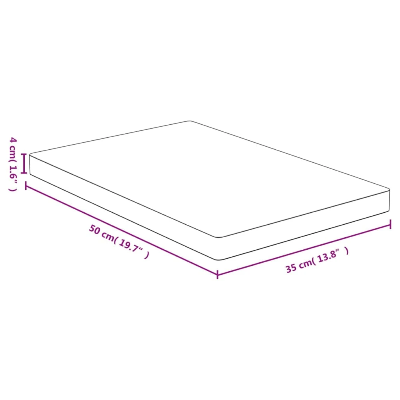 vidaXL virtuves dēlītis, 35x50x4 cm, bambuss