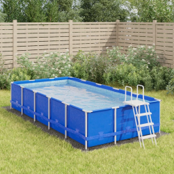 vidaXL baseina pamatnes aizsargs, gaiši pelēks, 500x250cm, ģeotekstils