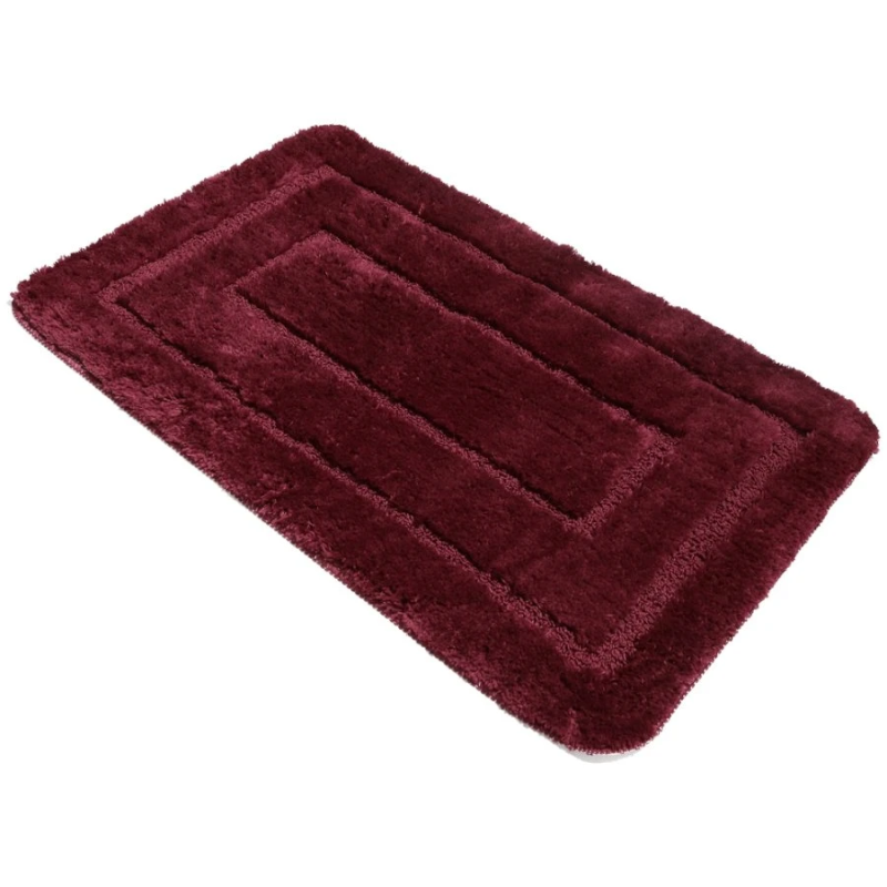 Vannas istabas paklājs 50x80cm 100% mikrošķiedras, sarkans