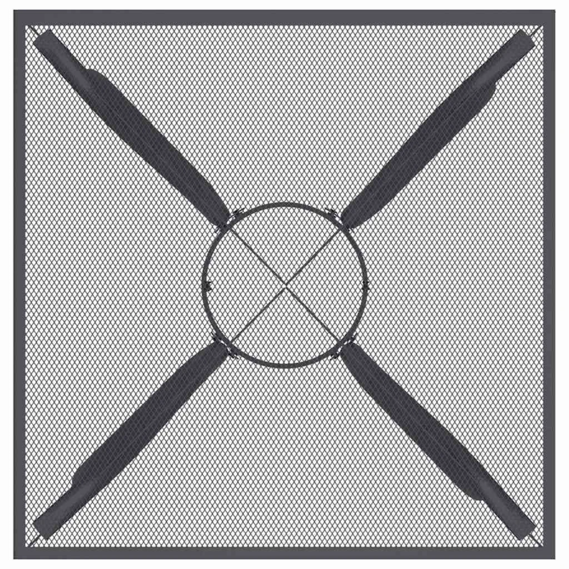 vidaXL dārza galds, antracītpelēks, 50x50x72 cm, tērauda siets