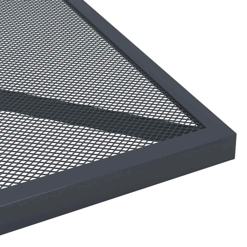 vidaXL dārza galds, antracītpelēks, 50x50x72 cm, tērauda siets