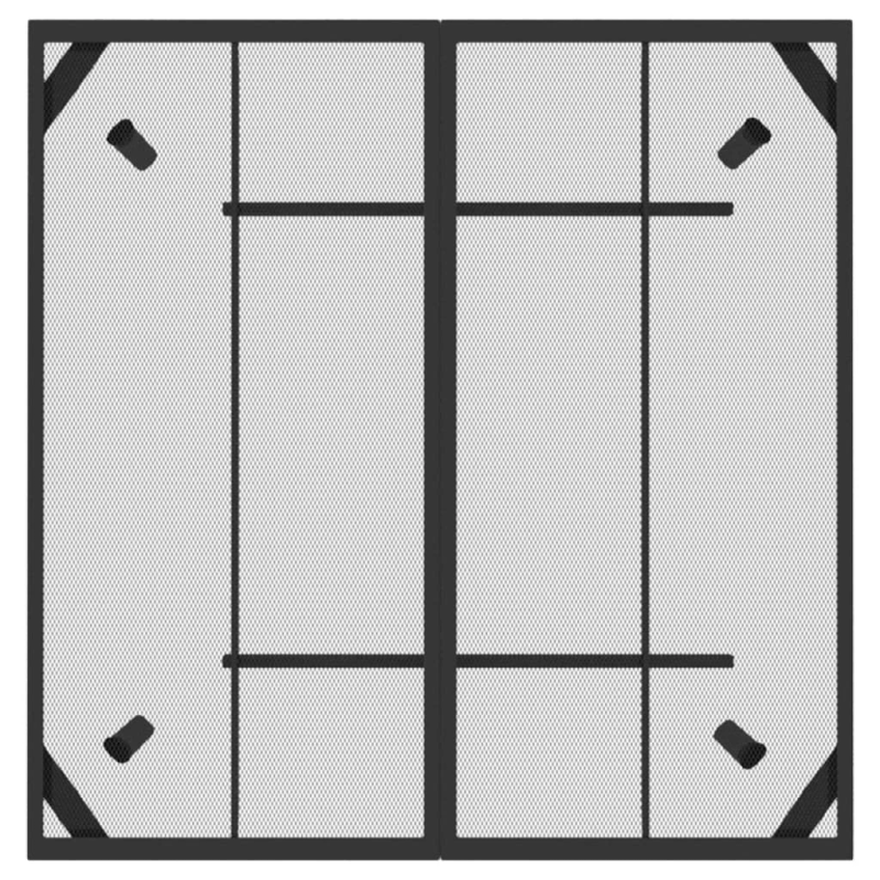 vidaXL dārza galds, antracītpelēks, 100x100x72 cm, tērauda siets