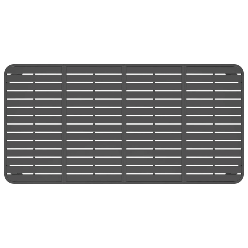 vidaXL dārza galds, antracītpelēks, 200x100x71 cm, tērauds