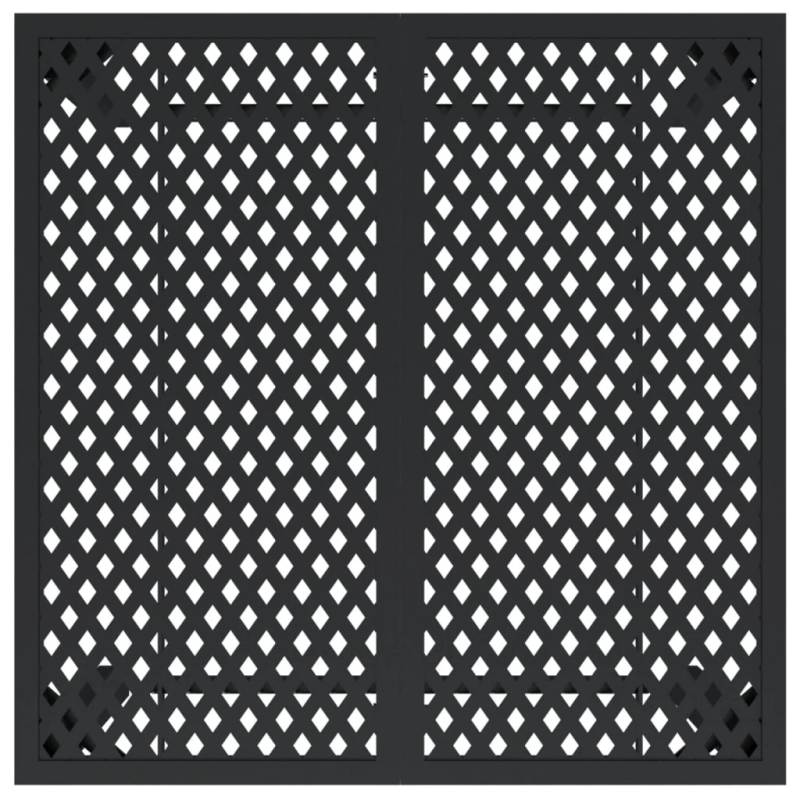 vidaXL dārza galds, antracītpelēks, 80x80x72 cm, tērauds