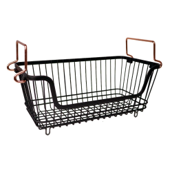 Grozs uzglabāšanai metāla 33x16x14cm, melns