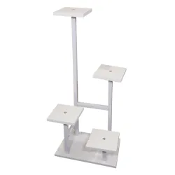 Puķu statīvs 4-vietīgs, 40x40x105cm, balts