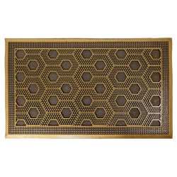 Kājslauķis 45x75cm gumijas zelta brūns