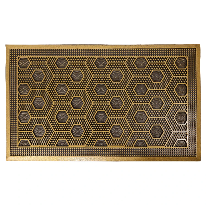 Kājslauķis 45x75cm gumijas zelta brūns