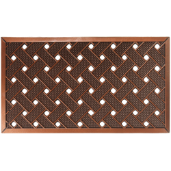 Kājslauķis 40x70cm gumijas zelta brūns