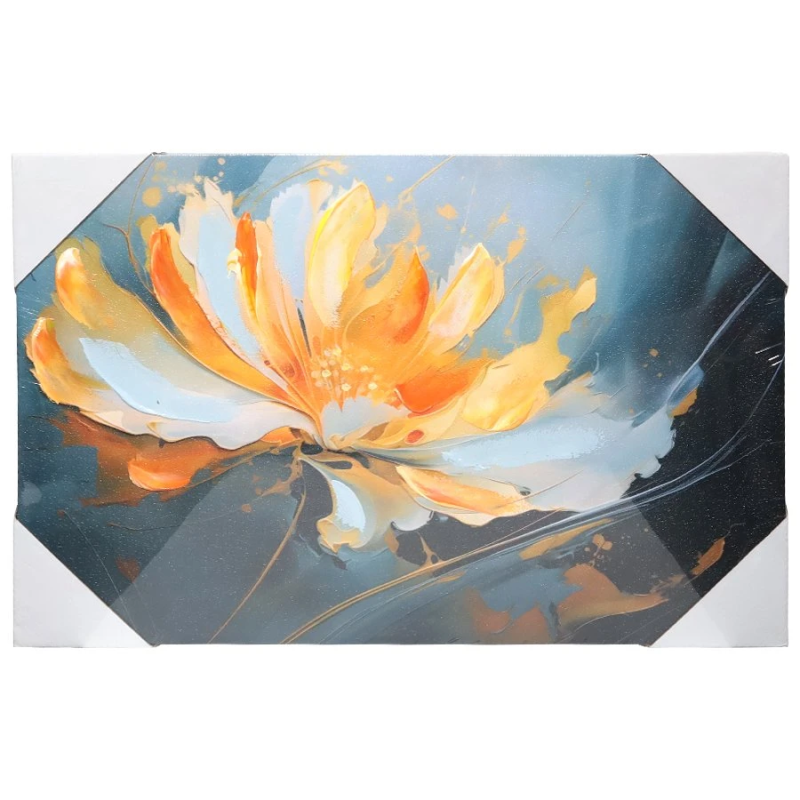 Kanva ar apdruku 3D, 40x60cm, Zieds dzeltens