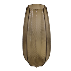 Vāze stikla 16x35cm, dūmakaini brūna