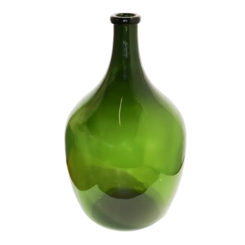 Vāze stikla lāses formas 32x50cm, dūmakaini zaļa