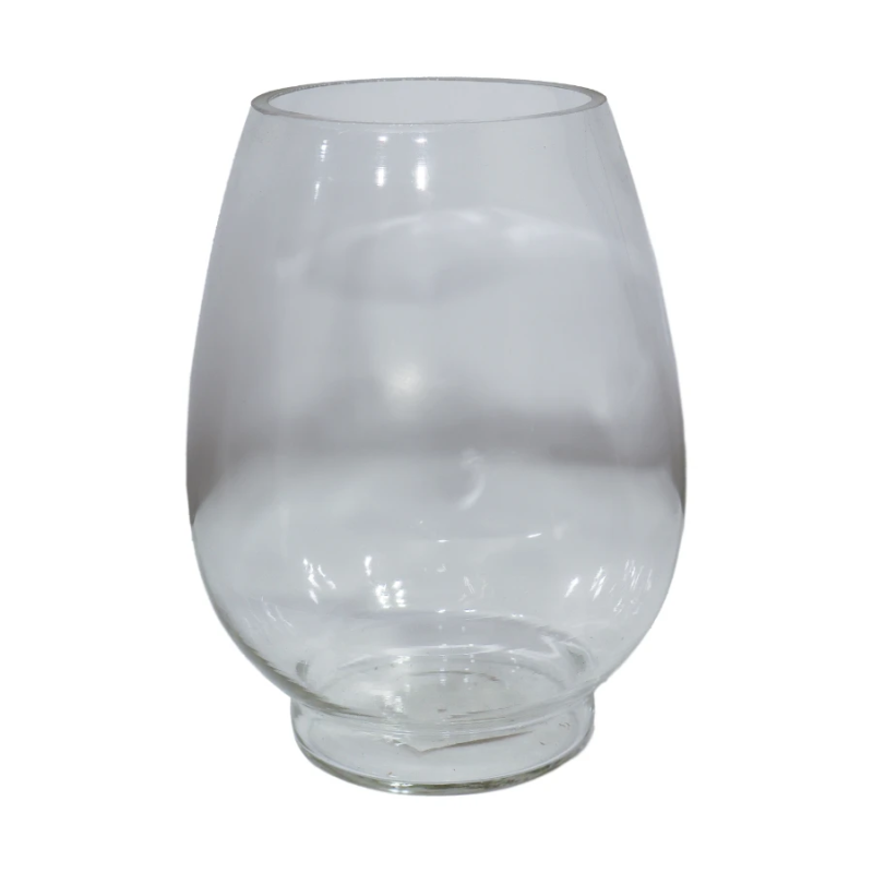 Vāze stikla 10x20cm, caurspīdīga