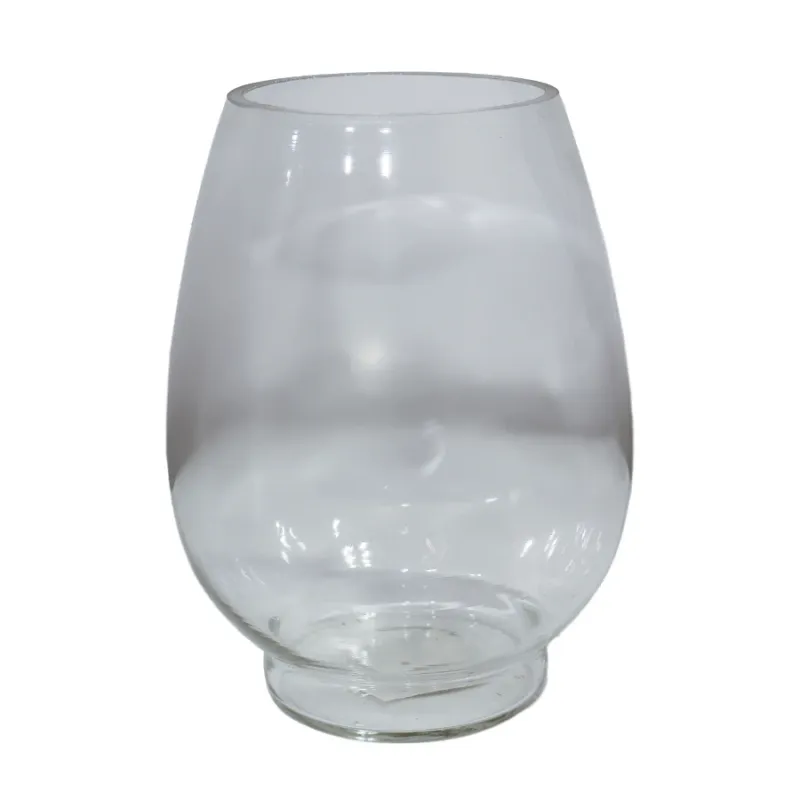 Vāze stikla 12x25cm, caurspīdīga